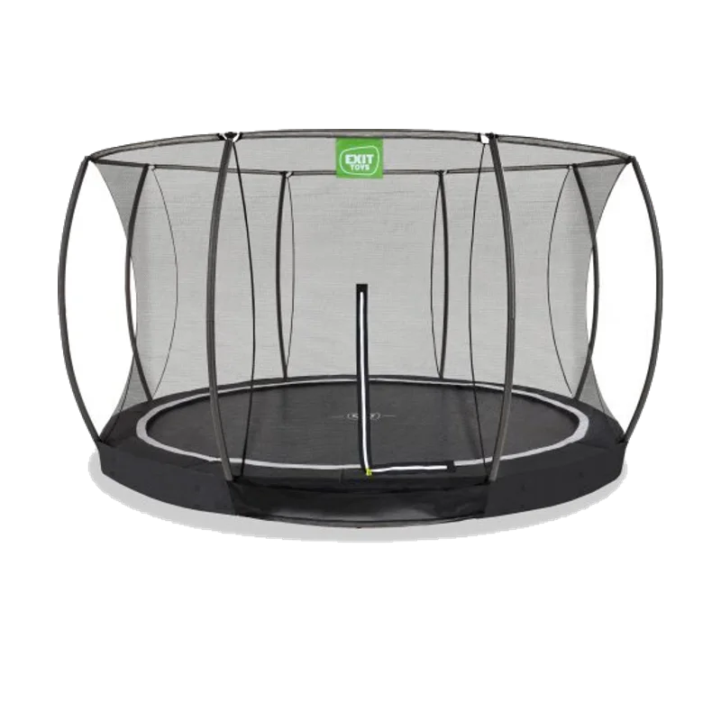 EXIT Black Edition inground trampoline Ø 366 cm (zwart)